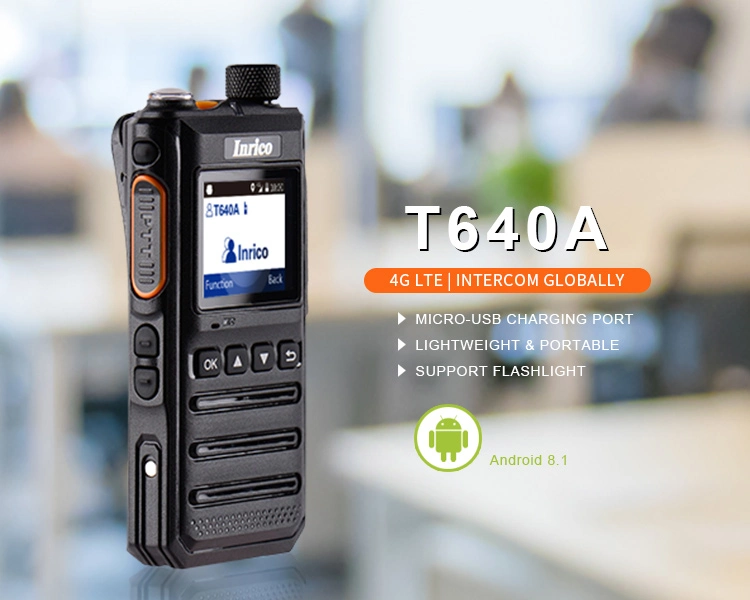 Inrico 4G Lte Poc Radio T640A Support WiFi and Blue-Tooth