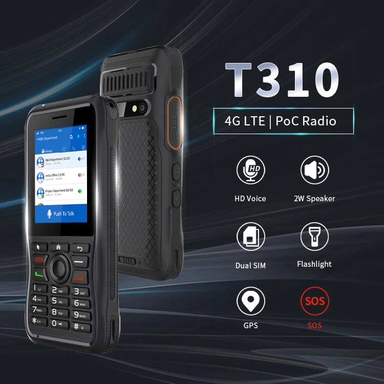 New Launch Walkie Talkie Inrico T310 Android System Poc Radio with USB Charge Port