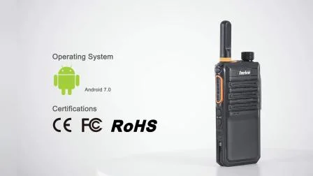 4G Poc LTE Network Android Walkie Way Radio avec double carte SIM et bouton GPS Inrico T520