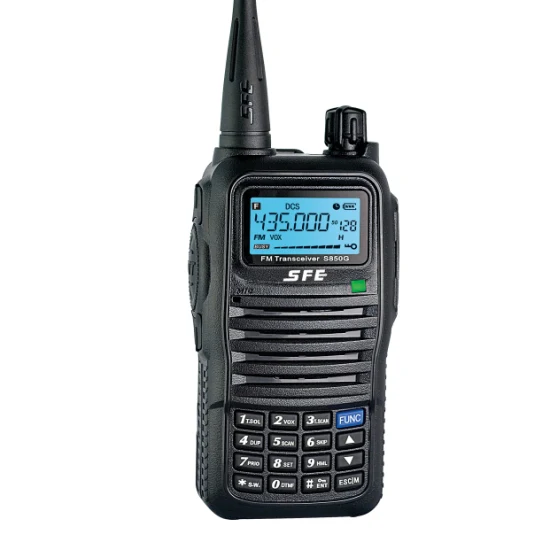 Sfe S850g-1 Radio analogique VHF UHF avec 128 canaux 5W haute puissance de sortie longue portée