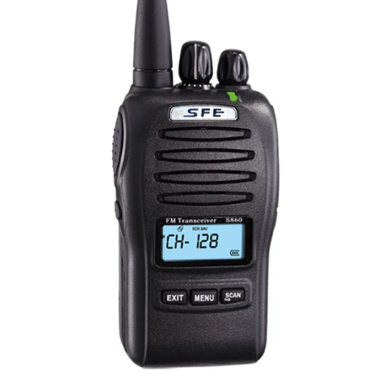 Sfe S860 Radio analogique offre spéciale talkie-walkie Radio 5 W puissance de sortie 128 canaux avec canal occupé longue portée de 5 km de portée